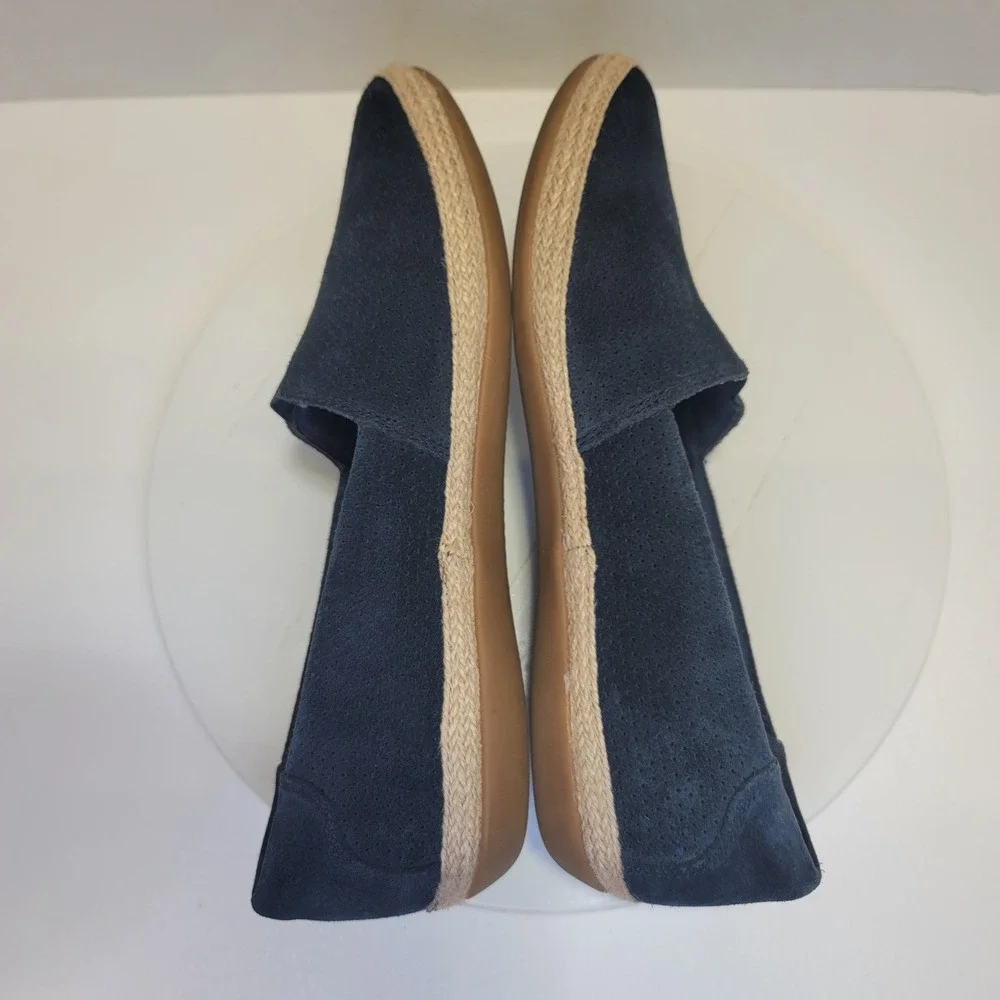 Clarks Collection Danelly Sky Espadrille Slip-Ons Navy Blue Suede US 9.5 M